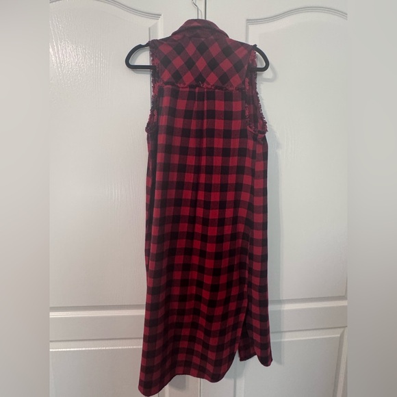 Forever 21 Plaid Button Down Cutoff - Picture 4 of 4
